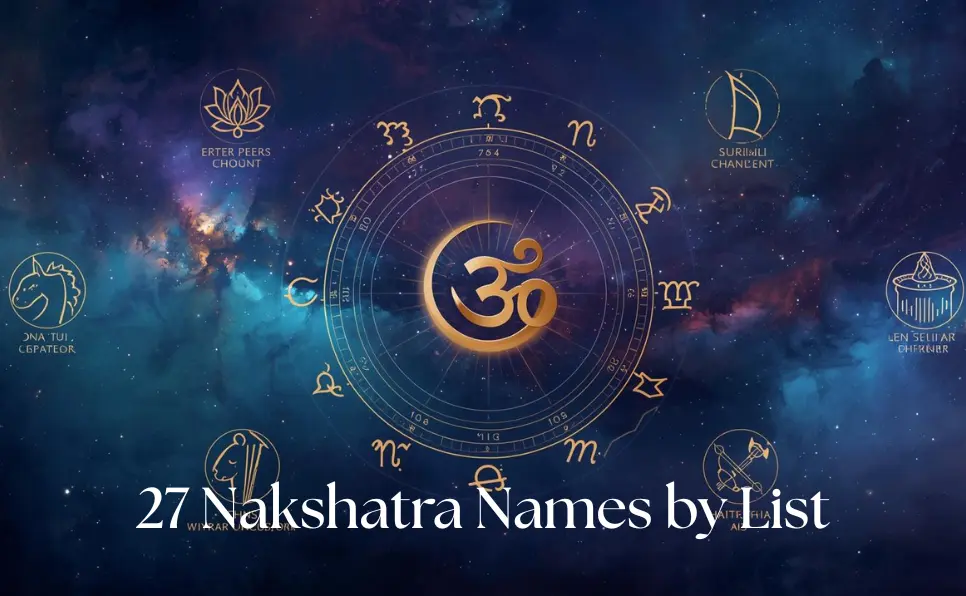 27 Nakshatra Names by List