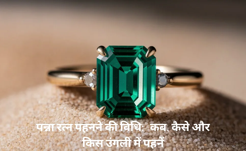 पन्ना रत्न पहनने की विधि:- कब, कैसे और किस उंगली में पहनें